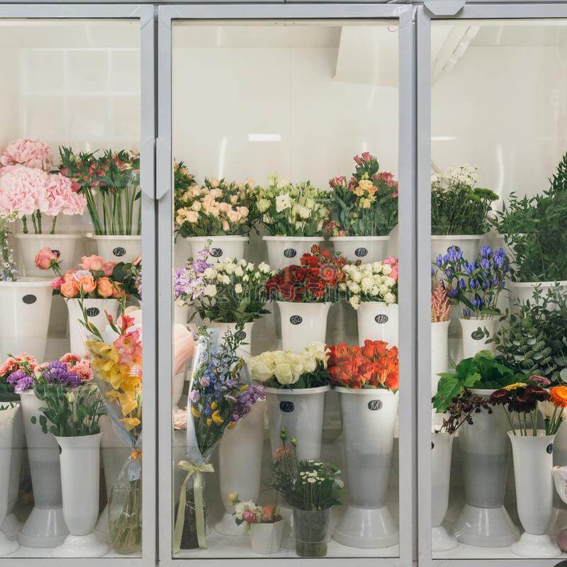 Floral Walk-in Cooler Refrigerator - Kitchen Services